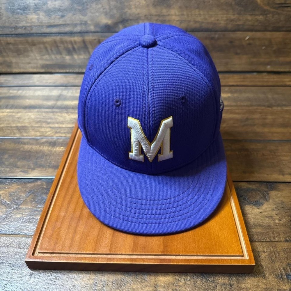 Trendy Apparel Shop Letter M Varsity Fitted Cap XS